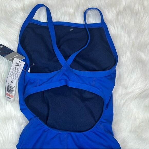 Speedo Endurance+ Blue Swimsuit - Picture 7 of 9